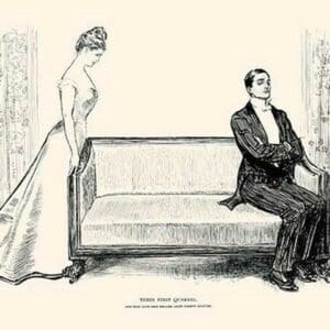 Their First Quarrel by Charles Dana Gibson - Art Print