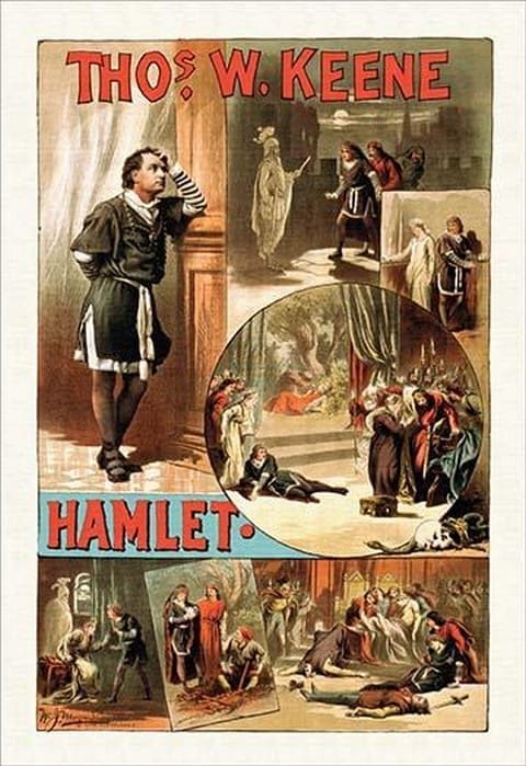 Thos W. Keene as Hamlet by W.J. Morgan & Co. #2 - Art Print