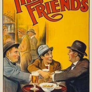 Three friends by Cleveland Litho - Art Print