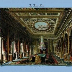 Throne Room - Carlton House by C. Wild - Art Print