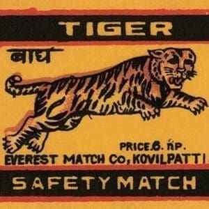 Tiger Safety Match - Art Print