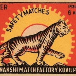 Tiger Safety Matches - Art Print