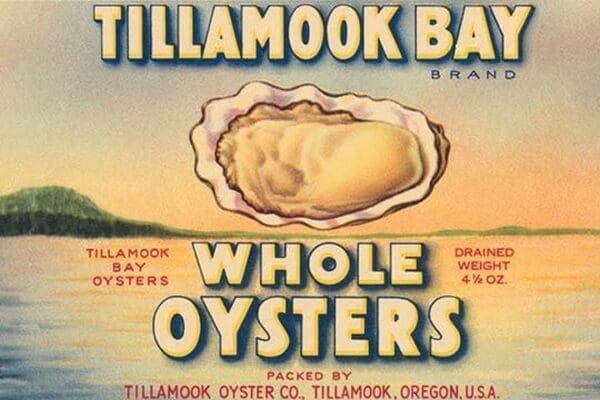 Tillamook Bay Whole Oysters - Art Print