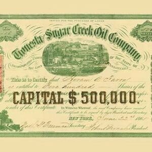 Tionesta Sugar Creek Oil Company - Art Print