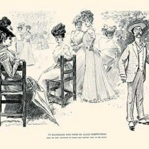 To Bachelors who wish to Avoid Competition by Charles Dana Gibson - Art Print