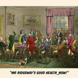 To Mr. Ridgeway's Good Heath by Henry Alken - Art Print