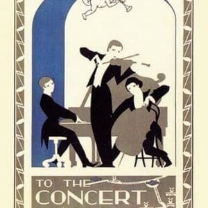 To the Concert Halls - Art Print