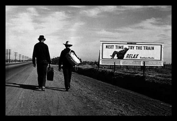 Toward Los Angeles by Dorothea Lange - Art Print