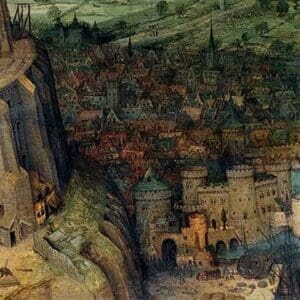 Tower of Babel - Detail - by Pieter the Elder Brueghel #4 - Art Print