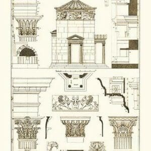 Tower of the Winds and Stoa of Hadrian by J. Buhlmann - Art Print