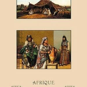 Traditional Bedouin Costume by Auguste Racinet - Art Print