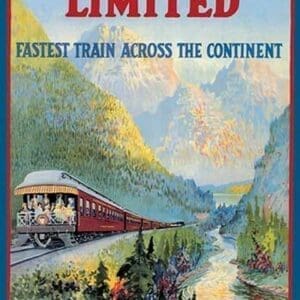 Trans-Canada Limited - Fastest Train Across the Continent - Art Print