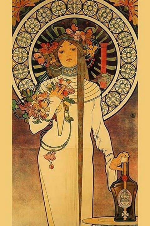 Trappistine Liquors by Alphonse Mucha - Art Print