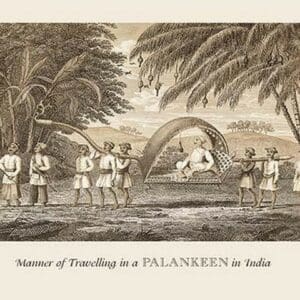 Travelling in a Palankeen by Baron de Montalemert - Art Print