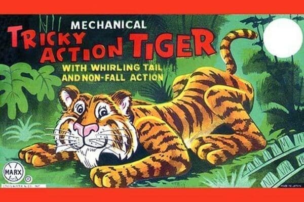 Tricky Action Tiger - Art Print