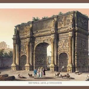 Triumphal Arch of Constantine by M. DuBourg - Art Print