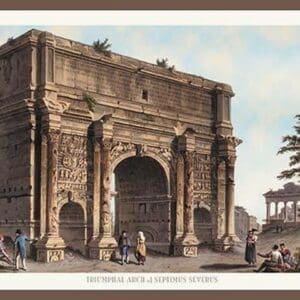 Triumphal Arch of Septimus Severus by M. DuBourg - Art Print