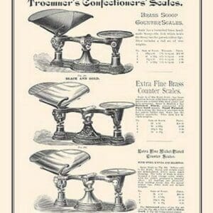 Troemners Confectioners Scales - Art Print