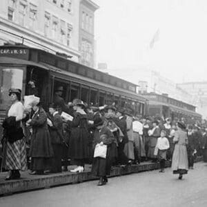 Trolley Cars Packed - Art Print