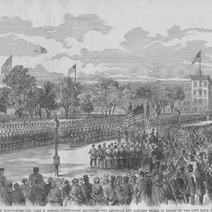 Troops Drill in Washington