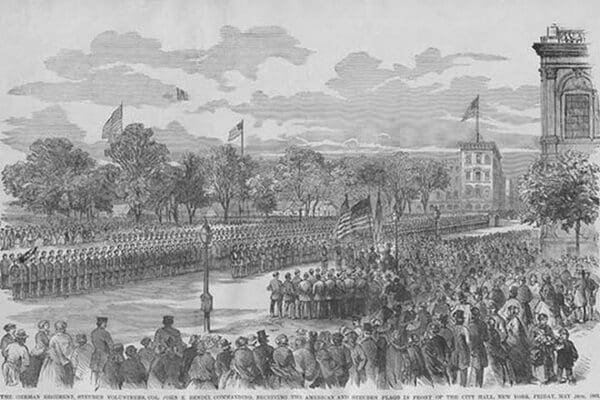 Troops Drill in Washington