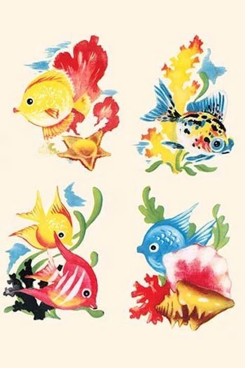 Tropical Fish Vignettes - Art Print