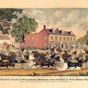 Trotting Horse Race in Philadelphia by FREE LIBRARY OF PHILADELPHIA - Art Print