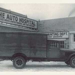 Truck at the Auto Hospital - Art Print