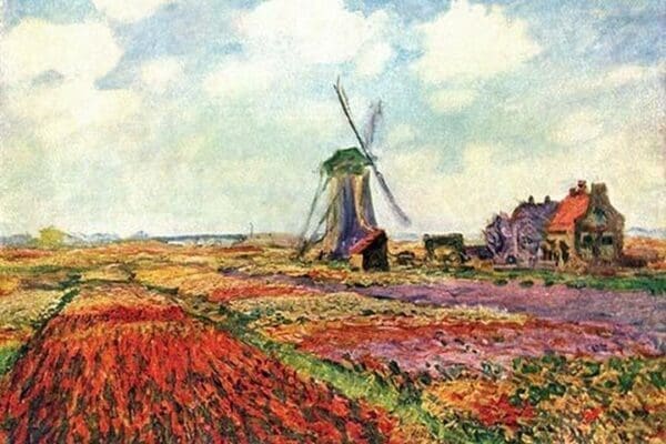 Tulips of Holland by Claude Monet - Art Print