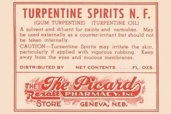 Turpentine Spirits N.F. - Art Print