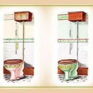 Two Fancy Toilets - Art Print