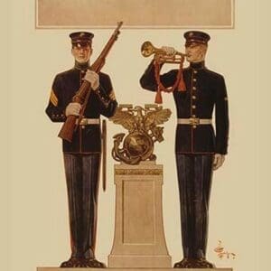 Two Marines by J.C. Leyendecker - Art Print