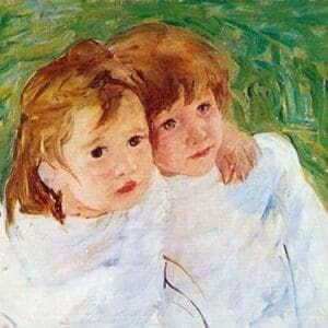 Two Sisters by Mary Cassatt - Art Print