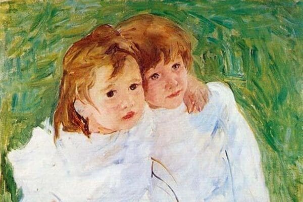 Two Sisters by Mary Cassatt - Art Print