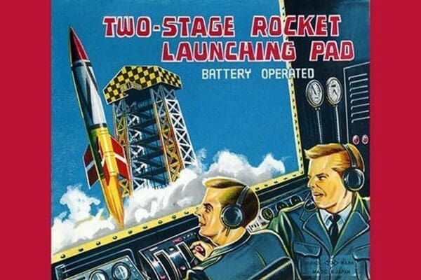 Two-Stage Rocket Launching Pad - Art Print