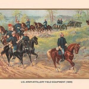 U.S. Army Artillery Field Equipment 1899 by Arthur Wagner - Art Print