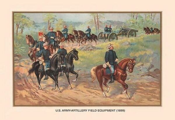 U.S. Army Artillery Field Equipment 1899 by Arthur Wagner - Art Print