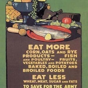 U.S. Food Administration Advisory by L.N. Britton - Art Print