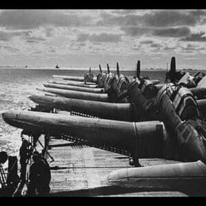 U.S. Navy Airplanes Packed on Deck by U.S. Navy - Art Print