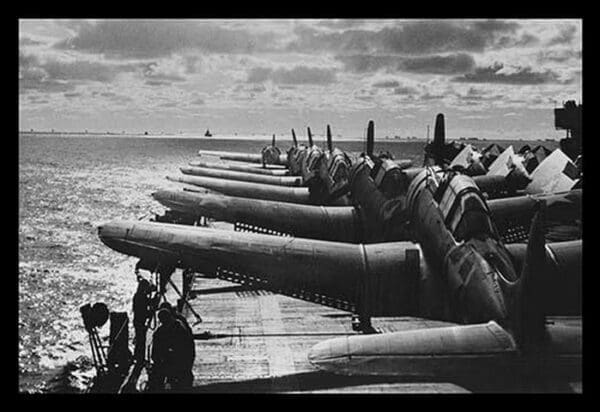 U.S. Navy Airplanes Packed on Deck by U.S. Navy - Art Print