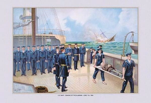 U.S. Navy: Alabama by Werner - Art Print