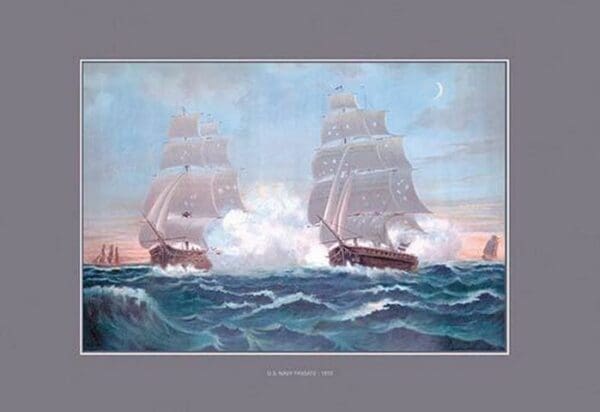 U.S. Navy: Frigate by Werner - Art Print