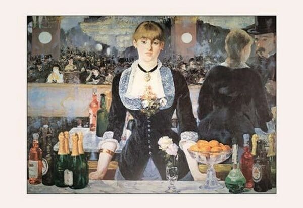 Un Bar Aux Folies Bergeres by Edouard Manet - Art Print