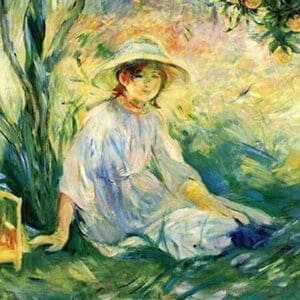 Under the Orange tree by Berthe Morisot - Art Print