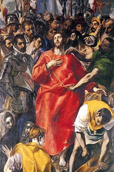 Undressing Christ by El Greco - Art Print