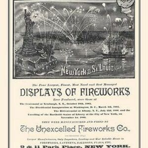 Unexcelled Fireworks Company - Art Print