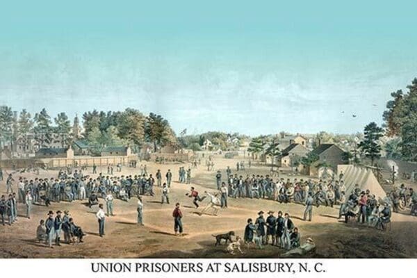 Union prisoners at Salisbury