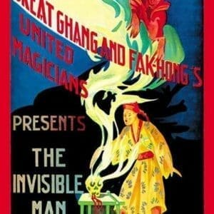 United Magicians Presents - The Invisible Man - Art Print