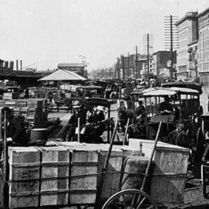 Unloading at the Docks Near West Street