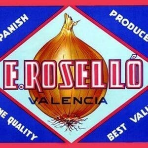 Valencia Onions by by Evarist Mora Rosello - Art Print